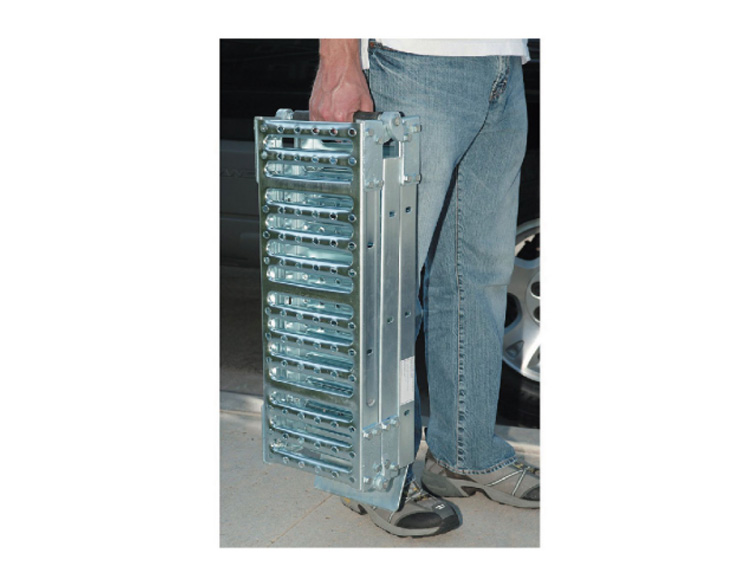 1000 lb.Capacity 9 in.x 72 in. Tri-Fold Loading Ramps, Set of Two